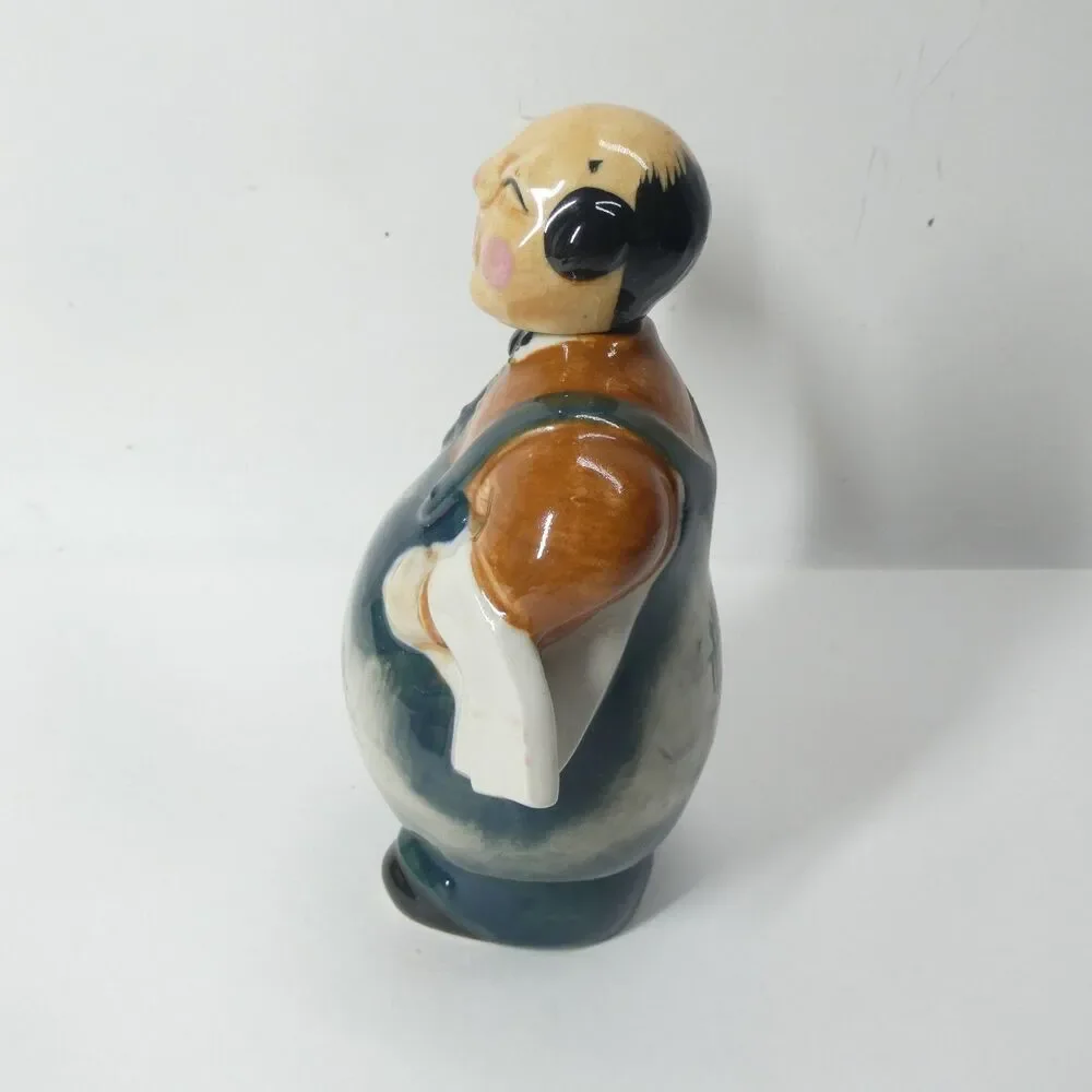 Figural Decanter Bottle Japan Vintage Waiter Bartender Novelty Caricature MCM